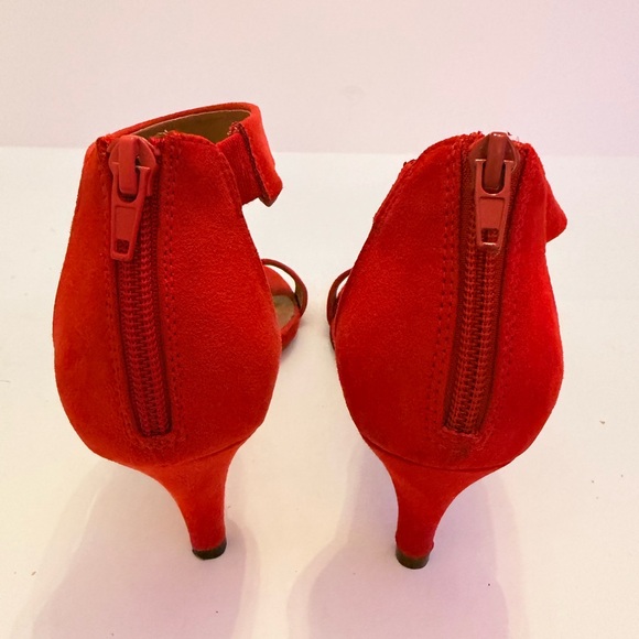 Style & Co. Scarlet Red Suede Heels Size 8 1/2 M - Picture 4 of 8